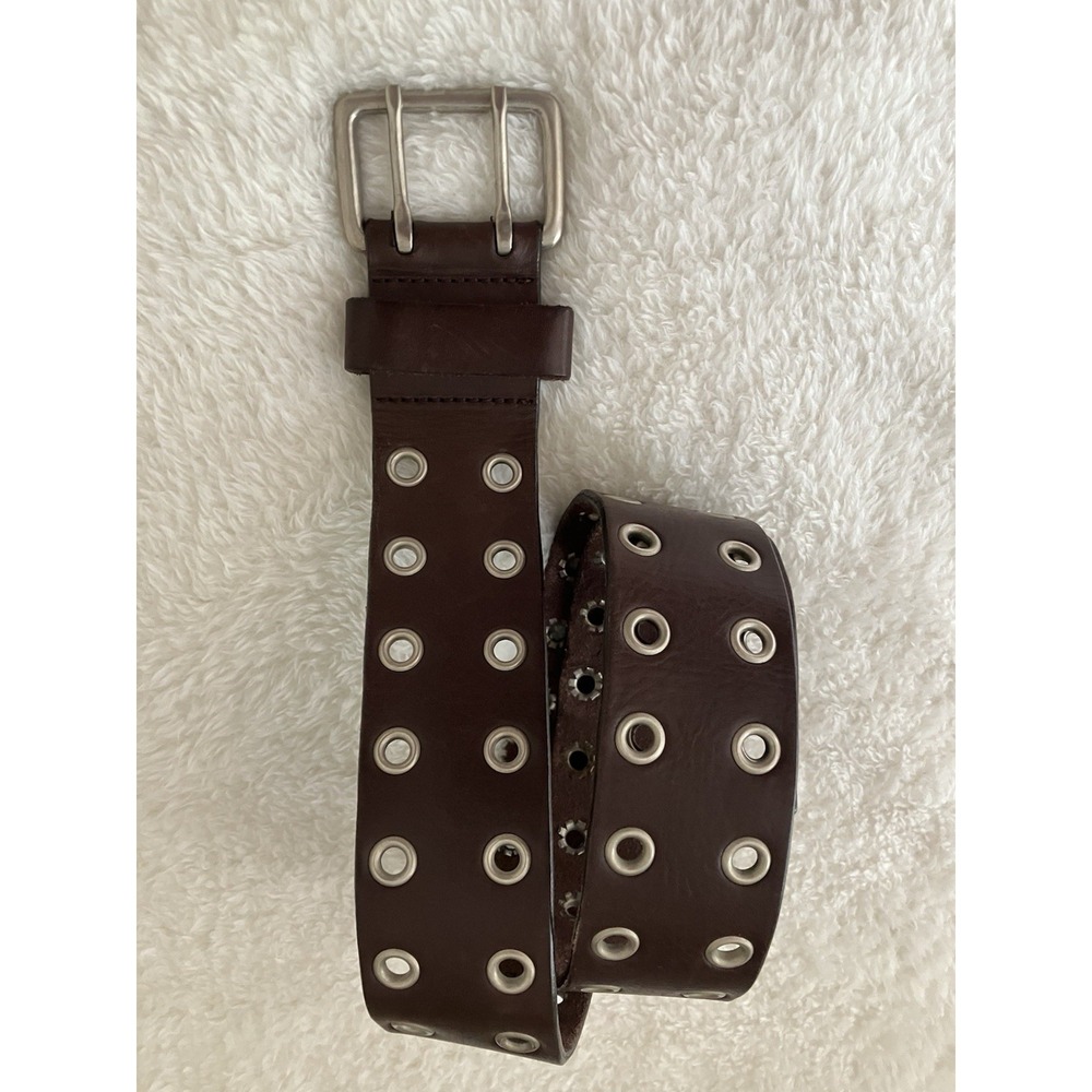 Abercrombie And Fitch Double Grommet Leather Belt Women's Size 31